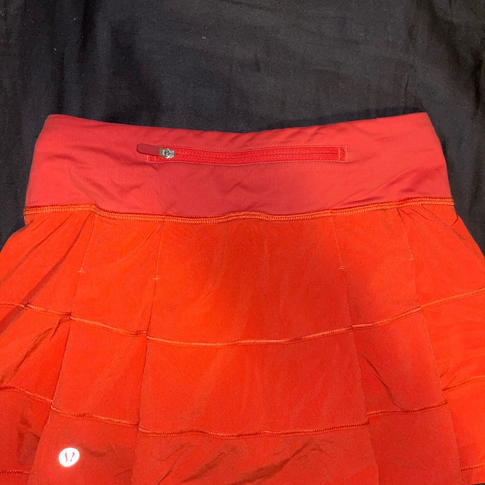 Lululemon Athletica Vibrant Red Mini Skirt - Picture 3 of 8
